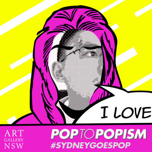 Dislay's tweet photo. I've made my face Pop! #sydneygoespop @ArtGalleryofNSW. Find out more: http://t.co/34cgMx9InV http://t.co/2ZFY3GgPTu