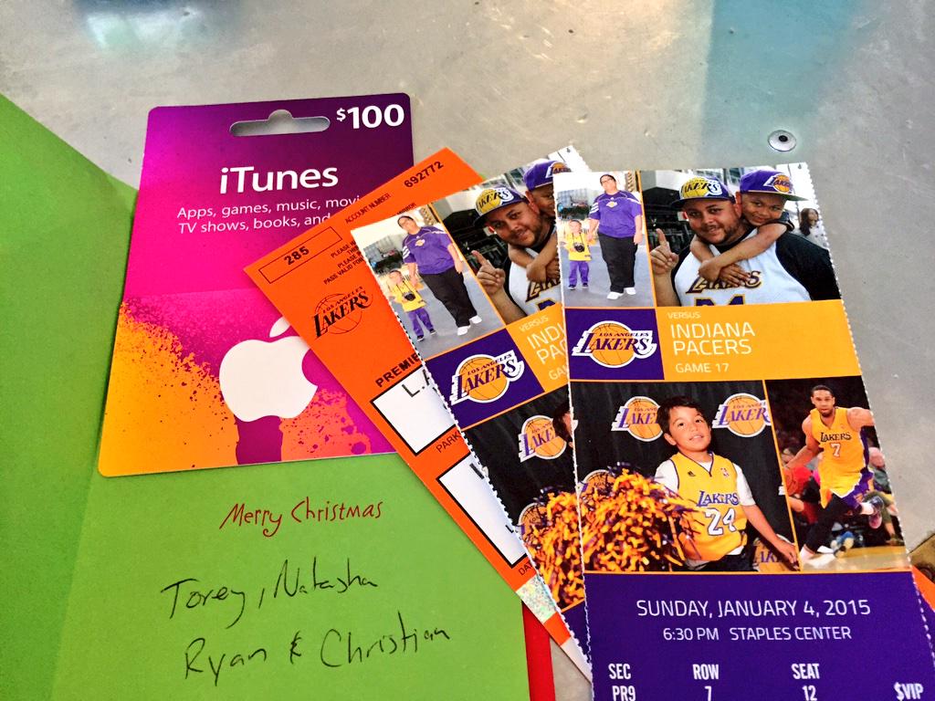 I love my boss! 
#iTunes 
#LakersNation 
#holidaygifts2014