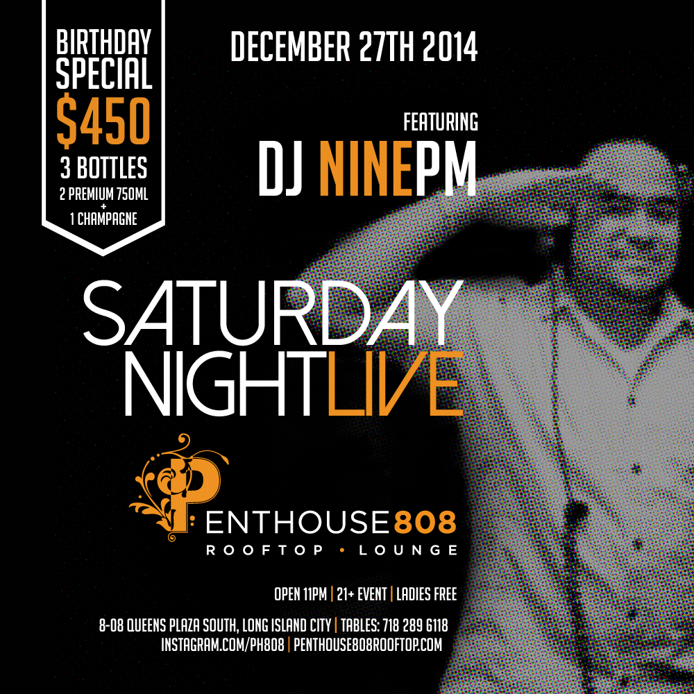 THIS SATURDAY with @DJninePM