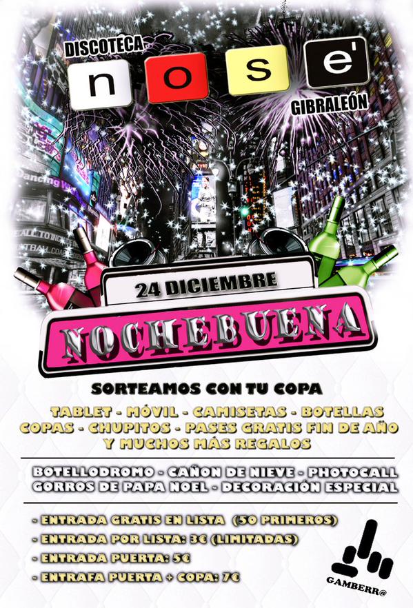 DiscotecaNoSe's tweet photo. ESTA NOCHE BUENA LA FIESTA ESTÁ EN @DiscotecaNoSe 
Botellódromo, Sorteos,  y el Mejor Ambiente
¿ Te Lo Vas a Perder ? http://t.co/XGJXRVPCkF