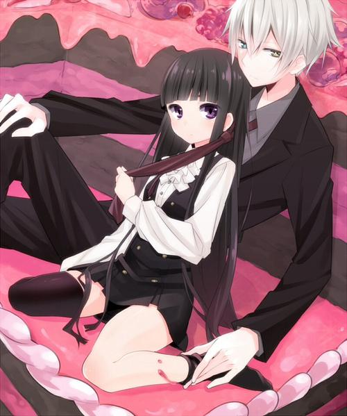 SoshiTheFox's tweet image. @Demon_Ririchi he smiles happily-I love you too baby girl hehe