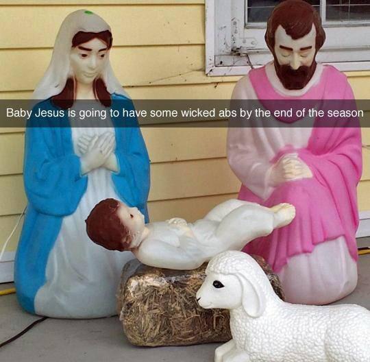 SlackinStrachan's tweet photo. Something for @UnvirtuousAbbey .. The possible origins of your previously posted "#crossfit" Jesus ..? http://t.co/EHtXxKz391