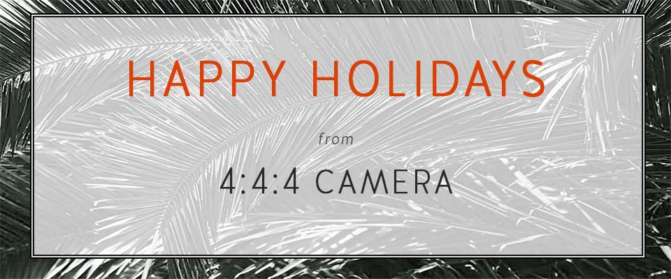 444Camera's tweet image. Happy Holidays from 4:4:4 Camera. Wishing you and yours a safe and happy New Year.