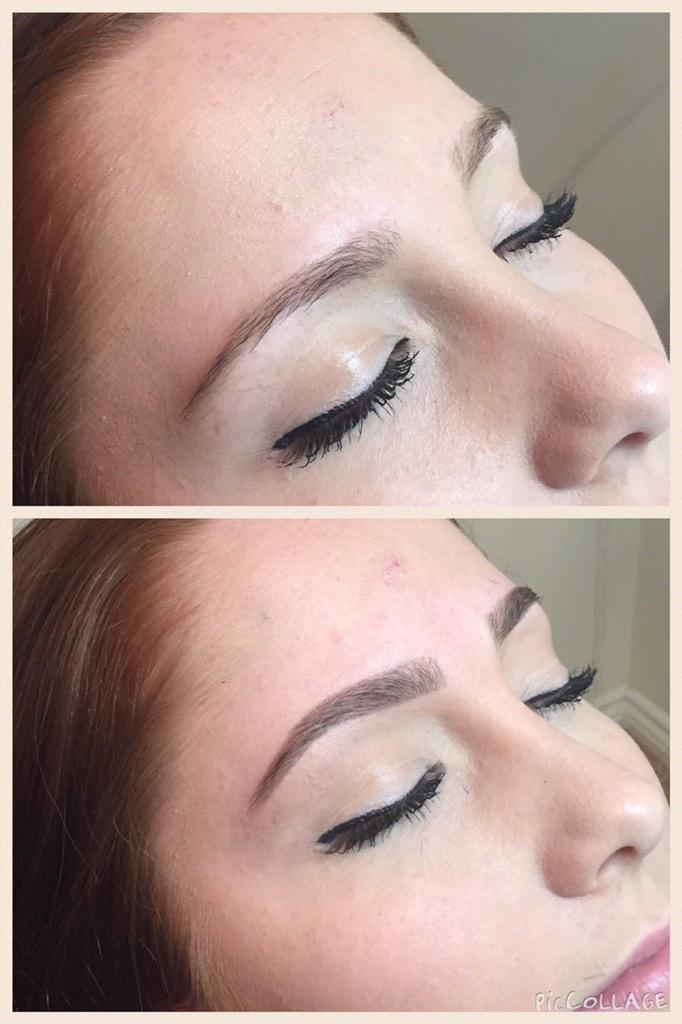 michelleBellMUA's tweet photo. Before and after hd brows I've done today http://t.co/sxYTTHno0y