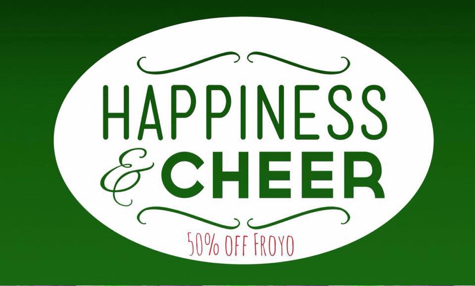 Get 50% off your Froyo when you mention this post! (Valid Dec.23, open noon-10pm) #froyomill #yql