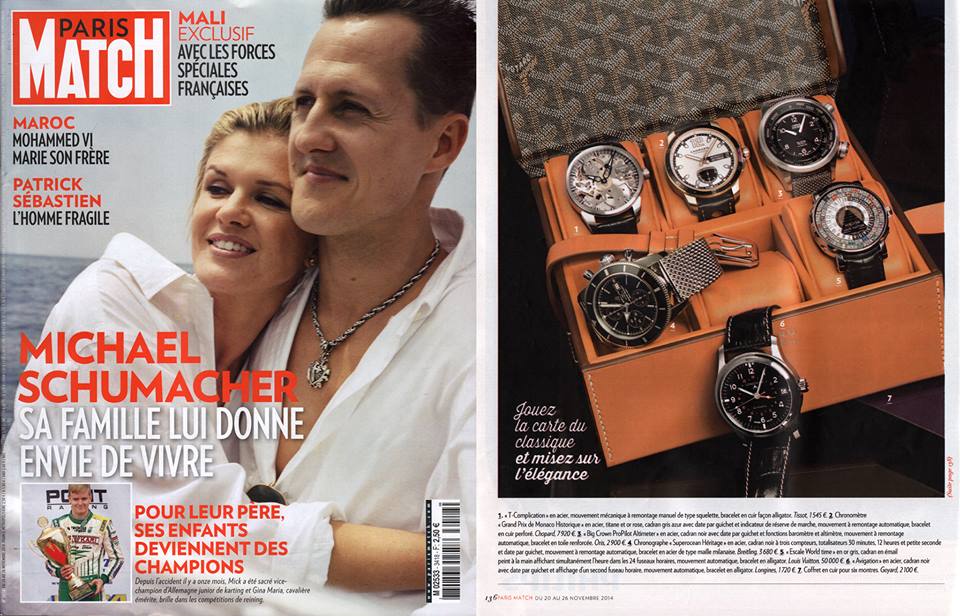 GoyardOfficial on X: PRESS REVIEW: the Goyard 6-piece watch case (Tan  leather & goyardine version) in Paris Match @ParisMatch   / X