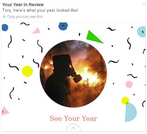 WorldsEndless's tweet image. Facebook: &quot;Celebrate! Confetti! Streamers! Civil war in Ukraine!&quot; #irony #AIOops