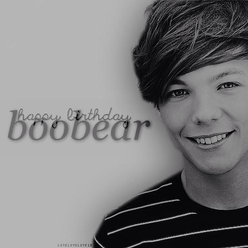 Happy birthday BOOBEAR . Love you a lot       . Wish happy day to you         