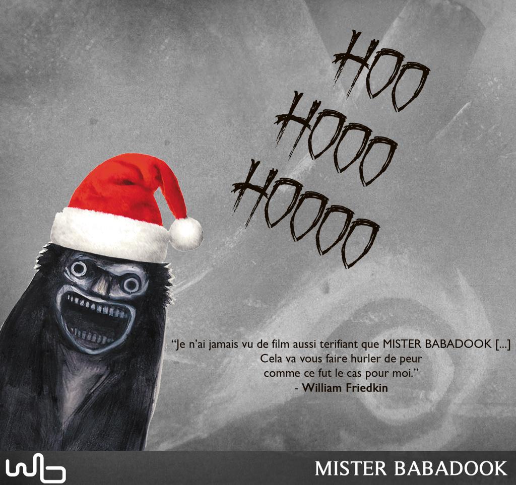 WildBunch's tweet photo. Hooooo hooooo hooo Pendant les fêtes de #Noel, #MisterBabadook pense à vous ... #PetitBABANoel http://t.co/MfWR3g6Pa8