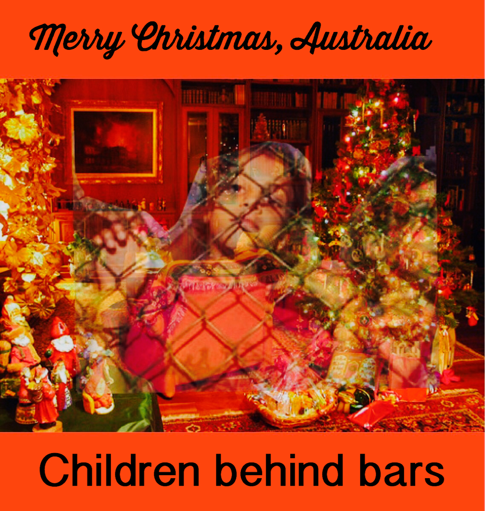 lucyham's tweet photo. Merry #Christmas #Australia. Maybe 2015 could see all #children out of #detention #auspol #standuptoprotect http://t.co/8TmKgE51UL