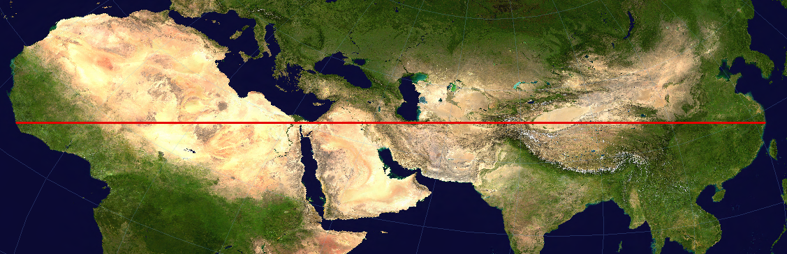 connect1492's tweet photo. The greatest distance you can travel on land (in a straight line) http://t.co/Z9UGME4pui
RT @Amazing_Maps #contiguousLand #earth