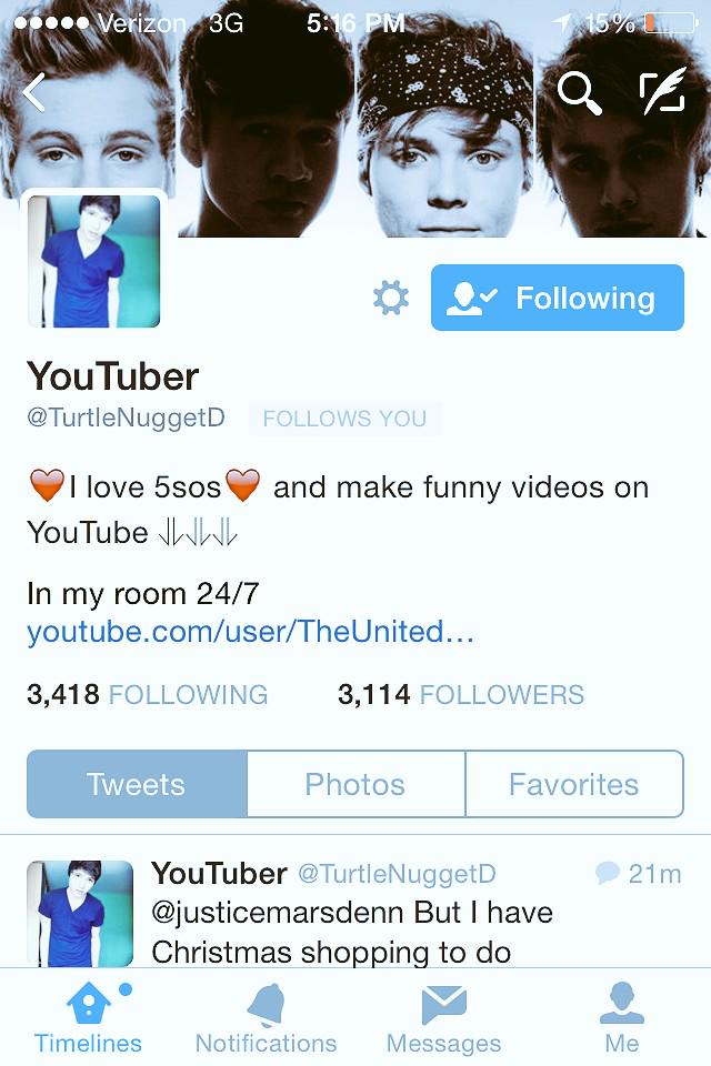 SierraJ12068239's tweet photo. Go follow this guy he has awesome YouTube videos @Luhc5SOS http://t.co/GJeQWb9XP1