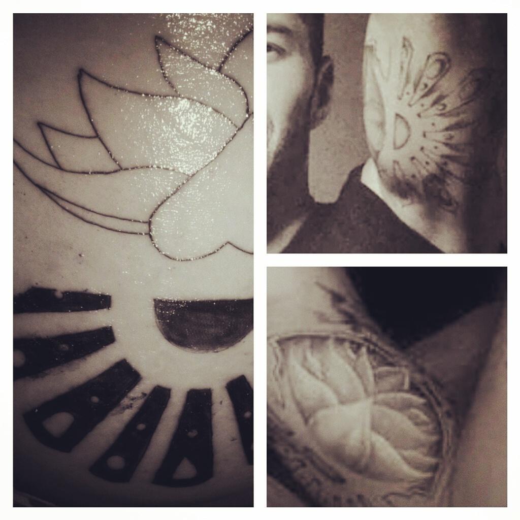  aunque falta el detalle de mi tatuaje es mi regalo por tu cumpleaños, happy birthday Ricky God bless u 