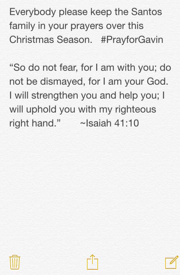 #PrayforGavin