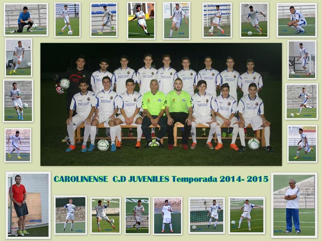 CCD_JUVENIL_A's tweet photo. Los jugadores y el cuerpo técnico del Carolinense C.D. juvenil A os desean unas felices fiestas http://t.co/GCkmzNTw17