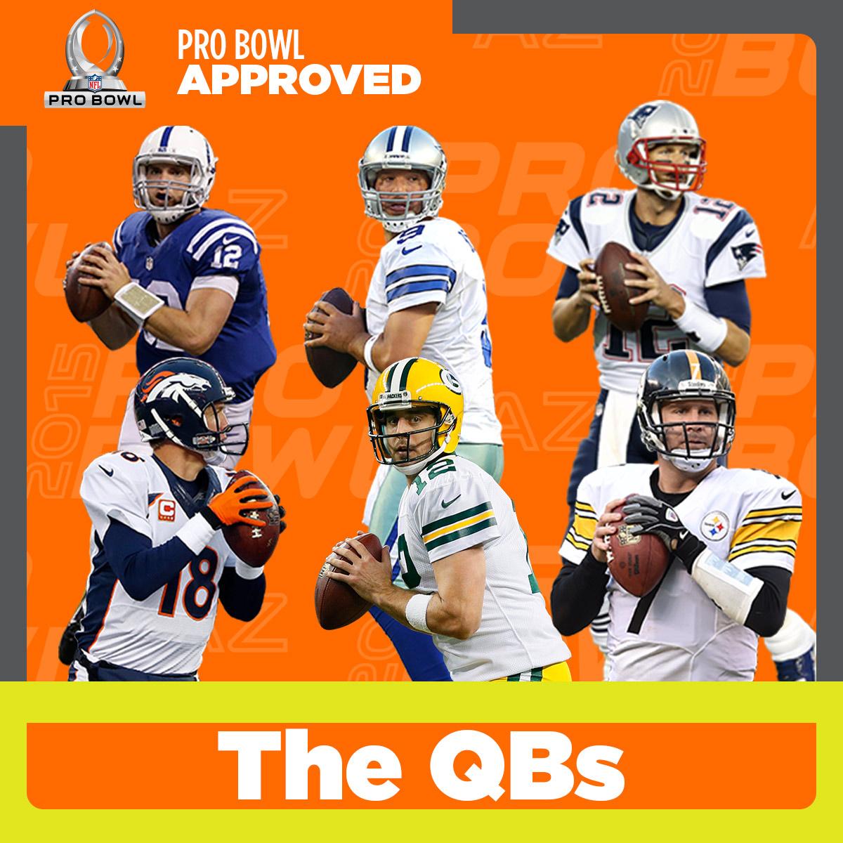 NFL Network on X: '2015 Pro Bowl Rosters: QBs Tom Brady Andrew