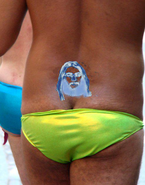 VannevarB's tweet photo. the tatt that dare not speak it's name: The Ed Chadwick Yinzer Tramp Stamp #EdChadwick #NextBurgh http://t.co/XT58Tdocfs