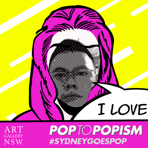 Dislay's tweet photo. I've made my face Pop! #sydneygoespop @ArtGalleryofNSW. Find out more: http://t.co/34cgMx9InV http://t.co/sk0AKeUMpP