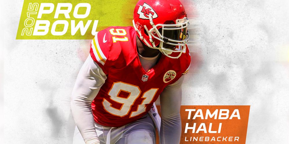 Chiefs's tweet photo. Congrats to @PoeMans_dream, @TambaHali91, @JHouston50 &amp; @jcharles25  on making the 2015 Pro Bowl roster. http://t.co/pxXItDnTn4