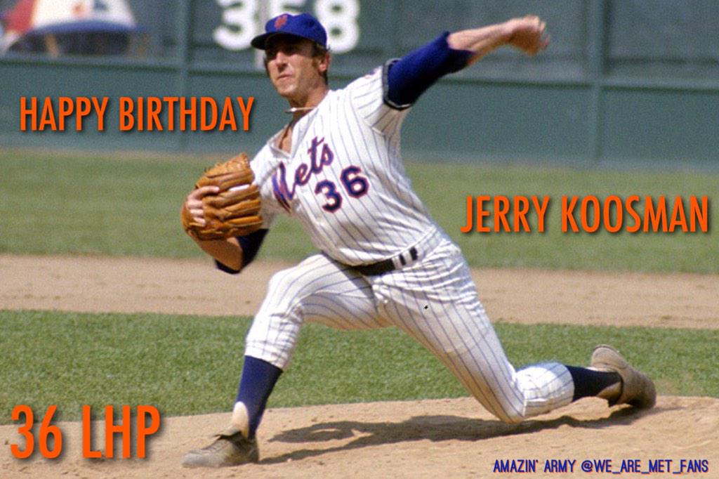 Happy Birthday to 1969 World Series Champion Jerry Koosman! 