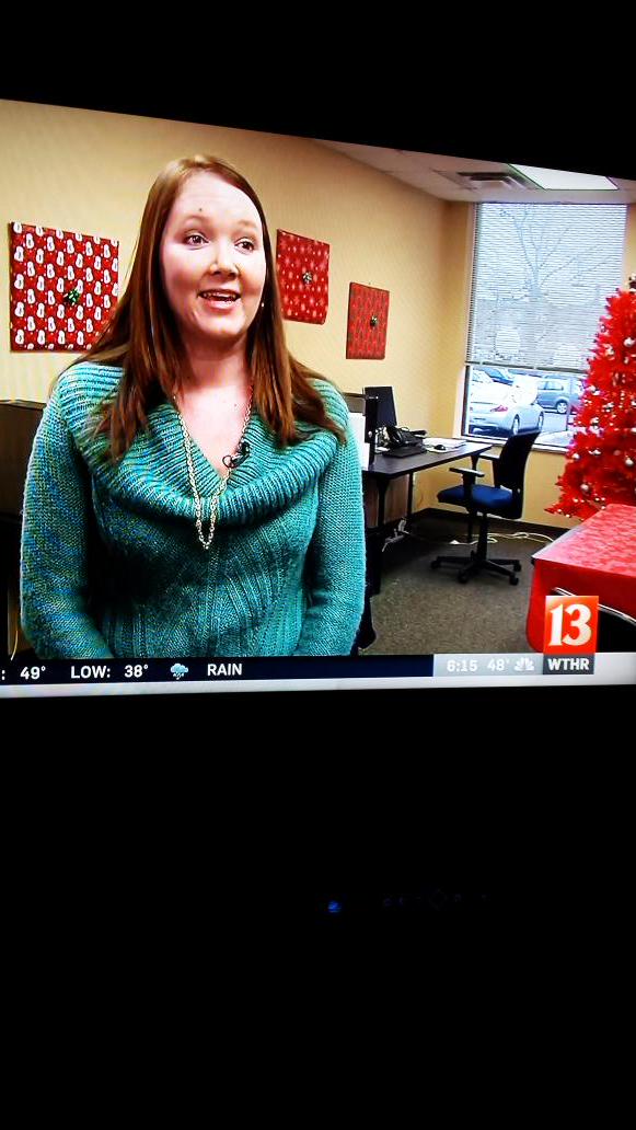 MilitaryMedium's tweet photo. Happy to see friend Rachel Candee on @WTHRcom tonight in story about United Christmas Service @uwci! @CIAVATweets http://t.co/hQIz4yE8Xz