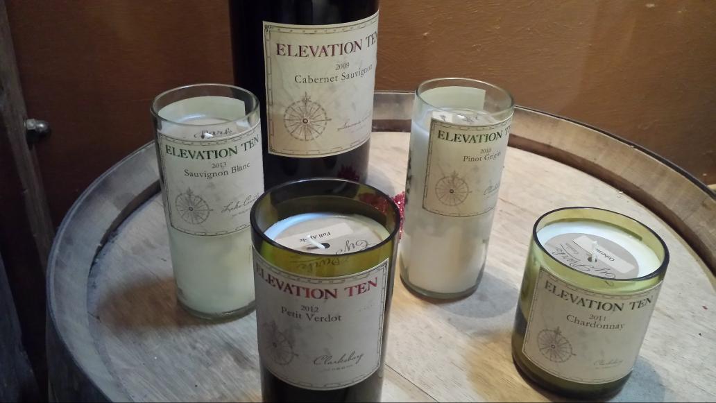 Great example of #holidaygifts2014 #winecandles @ElevationTen - Weve got #SantasWine 11 wineries #Sacramento