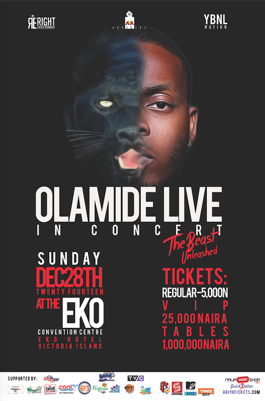 thebeat999fm's tweet photo. #OLIC The beast unleashed, @Olamide_YBNL live in concert http://t.co/slupeqSpwc