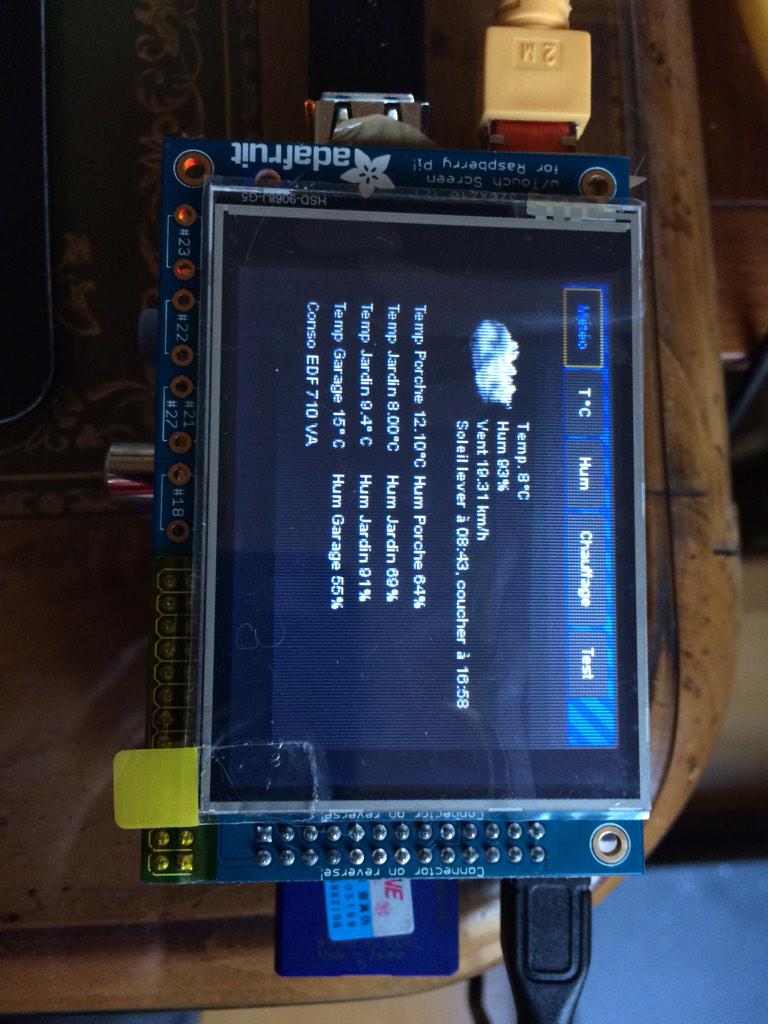 xbeaudouin's tweet image. Début d&apos;interface #waf sur #pitft