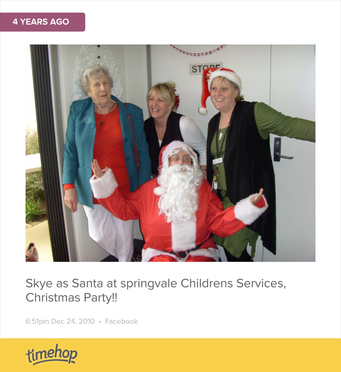 high79's tweet image. I don't believe it was Christmas Eve (4 years ago) but this was me playing Santa at the work Christmas party for ...
