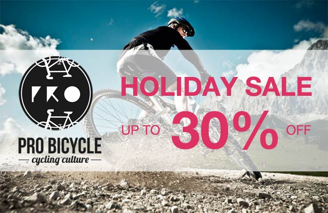 Probicycle's tweet image. Happy Holidays! Visit our store for our annual Holiday Sale &amp;amp; enjoy marks-down of up to 30% off the original price.