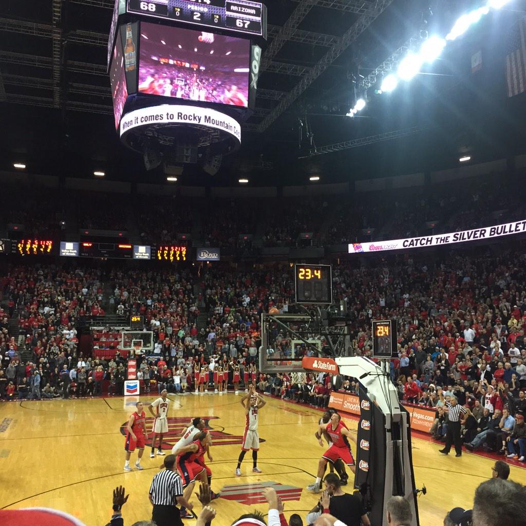 BrittneyCason's tweet image. Best college basketball game I've ever been to...and not just b/c you can drink in the arena #UNLV beat #Arizona