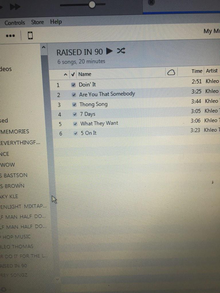 Best Christmas gift ever is @Khleo_T new Ep #raisedinthe90s it has its own playlist on my music