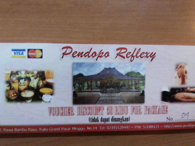 pendopospa's tweet photo. dapat kan voucer 50 rbu..hnya di pendopo spa.. http://t.co/XBIkf8DA94