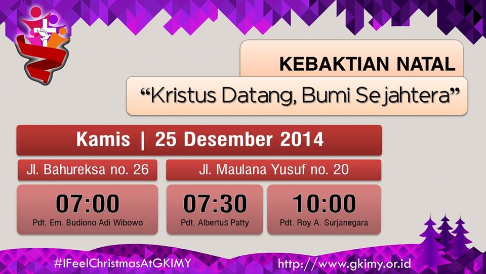 gkimy20's tweet photo. AJadwal Kebaktian Natal @gkimy20 , besok.   cc:@InfoGerejaBdg . http://t.co/mvLE1cJD9g