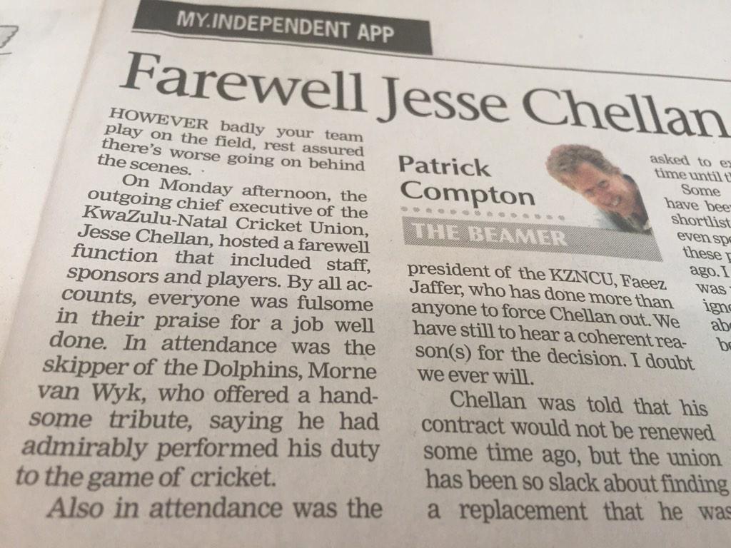 RT @msi_sport: Nice piece in this mornings Mercury
#FJaffer #farewellJesse #Dolphins #NextCeo?