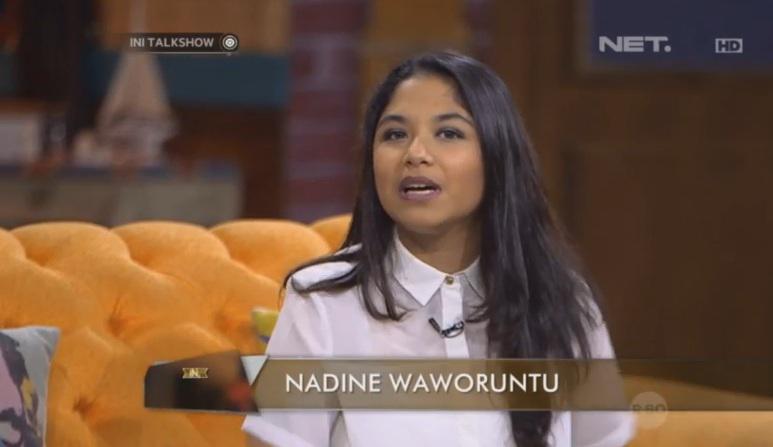 mdtvindonesia's tweet photo. Udah dtg @nadinemmanuella brg om Gogon @Ini_Talkshow #IniTalkshowNETlokal http://t.co/aZxMHuIT87