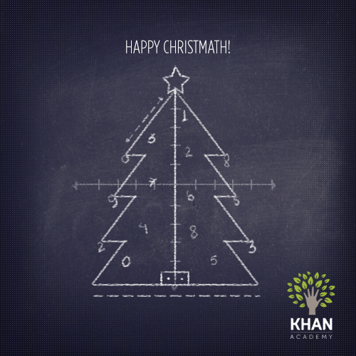 Recado da Khan Academy pra vocês! Tenham todos um Feliz Natal! :)