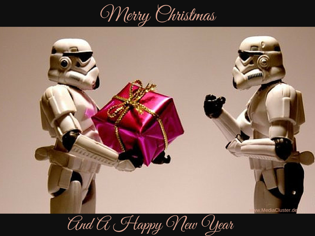 Wir wünschen ein frohes Weihnachtsfest and may the force be with you throughout the new year !