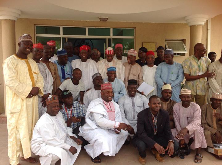 Gandujecharity's tweet photo. Kano #APC Governorship Flagbearer Dr. #Ganduje donated working equipments to selected hardworking journalists in Kano http://t.co/vHAnPMCXlm