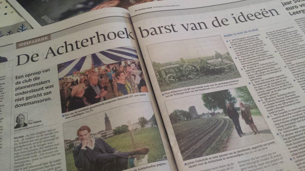 In <a href="/dgachterhoek/">De Gelderlander</a> vandaag een overzicht van ideeën in de Achterhoek op gebied van cultuur en erfgoed.