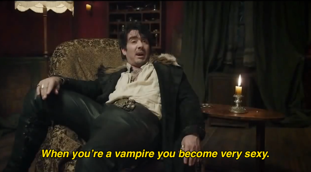 ComedyQuotesTV's tweet photo. What We Do in the Shadows - Can't recommend this film high enough, @AJemaineClement "Hilarious!" http://t.co/Kxw2mGzF0T