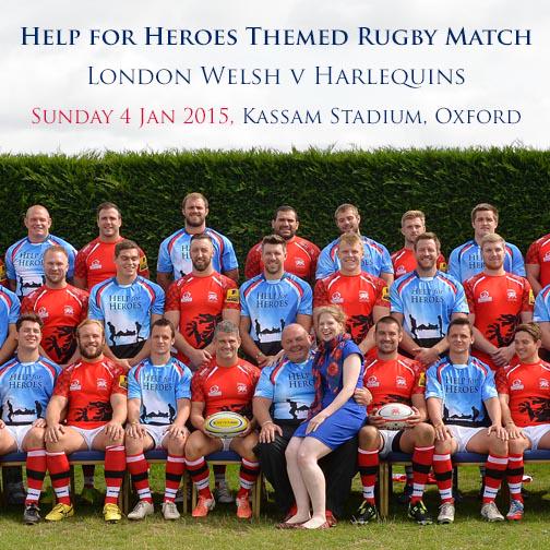 Help for Heroes (@helpforheroes) on Twitter photo We hope to see you at the H4H themed rugby match, <a href="/LondonWelshRFC/">London Welsh RFC</a> v <a href="/QuinsRugbyUnion/">@Harlequins</a> on Sunday 4th January! We hope to see you at the H4H themed rugby match, <a href="/LondonWelshRFC/">London Welsh RFC</a> v <a href="/QuinsRugbyUnion/">@Harlequins</a> on Sunday 4th January!