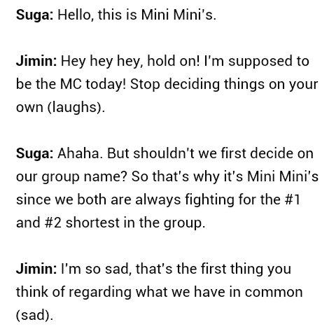 kitsuneMD's tweet photo. #YoonMin aka Mini Mini's (^___^) 
#TeamFunsized 
#ParkJiMinYoongi
#박지민윤기 http://t.co/IAx3D0v5CS