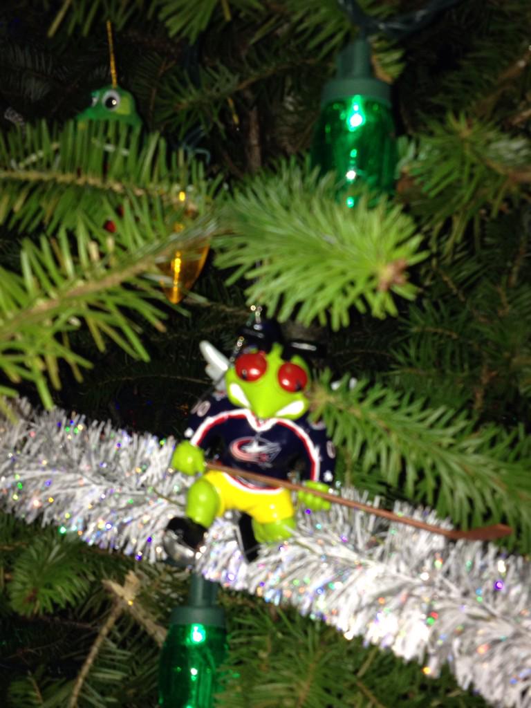 RossyOnTheMic's tweet photo. To the BEST audience in radio:  Merry Christmas.   Here's some of the hockey ornaments in my tree: http://t.co/D98rAXH5TR