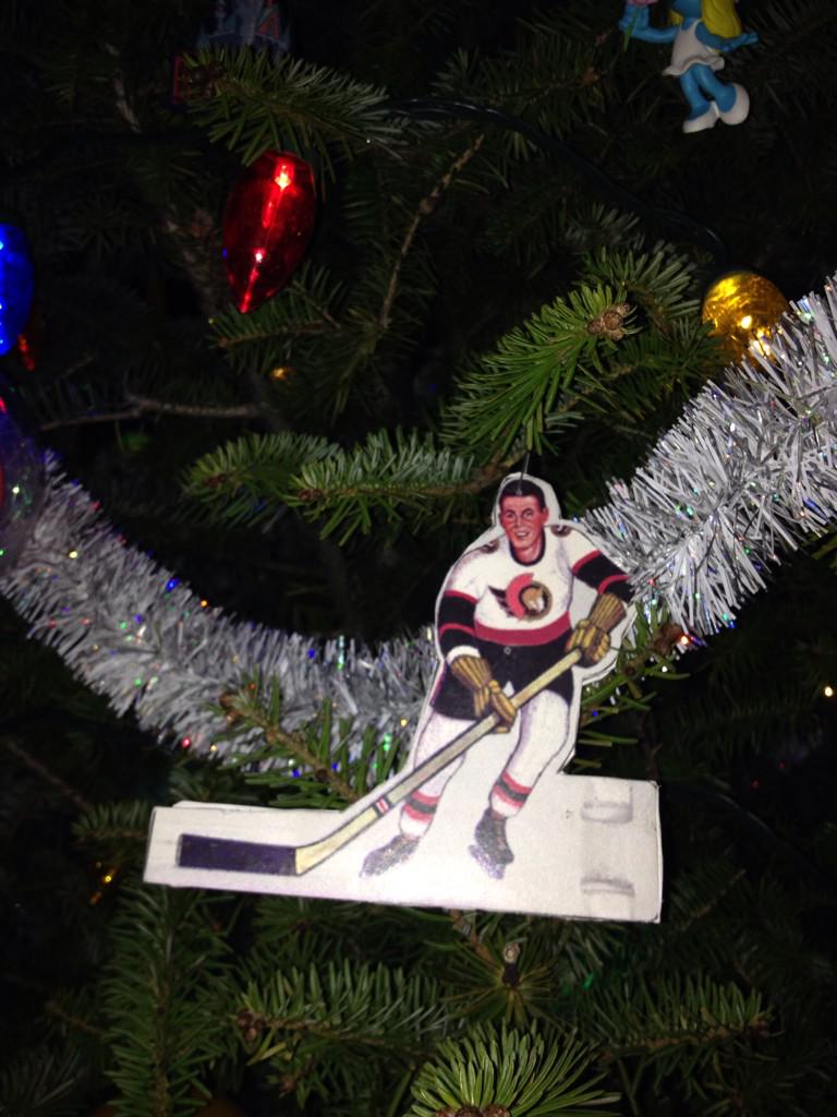 RossyOnTheMic's tweet photo. To the BEST audience in radio:  Merry Christmas.   Here's some of the hockey ornaments in my tree: http://t.co/D98rAXH5TR