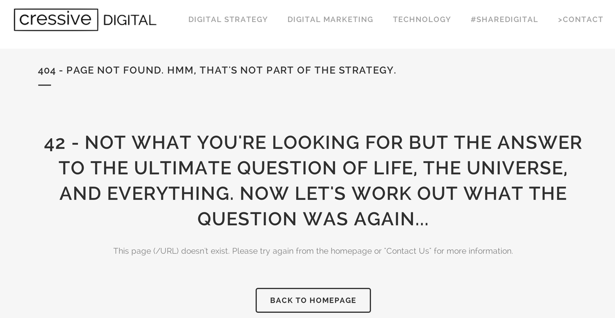 cressive's tweet photo. Not that we are bias but we love our 404 page! #sharedigital http://t.co/4LFYz4GY5y