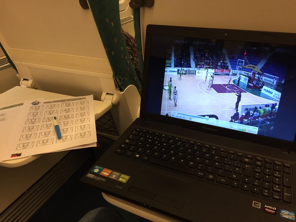 Después de entrenar, tren para pasar un par de días con la familia, q ya tocaba. Eso sí, aprovechando el tiempo