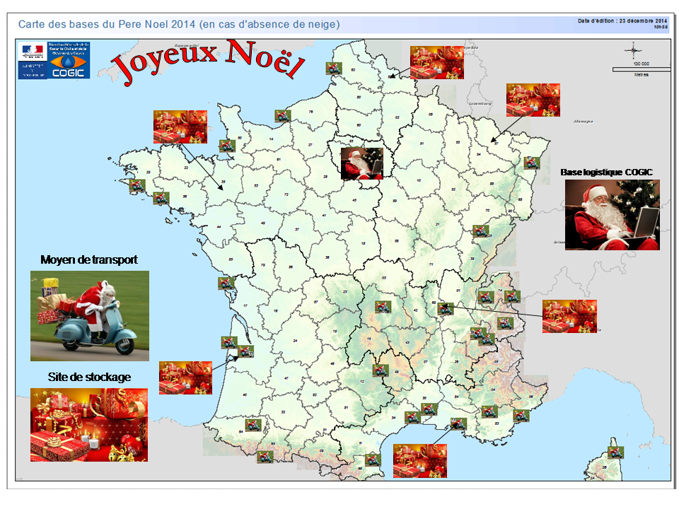 PersoSecuCivile's tweet photo. La #SécuritéCivile est prête pour #Noel! Repli du #PèreNoel sur les bases #Dragons &amp;logistique au #COGIC! #JoyeuxNoel http://t.co/pG749KipJb