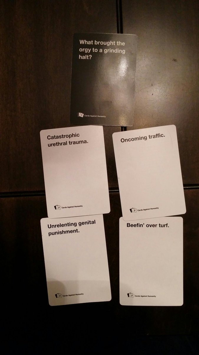 #CardsAgainstHumanity