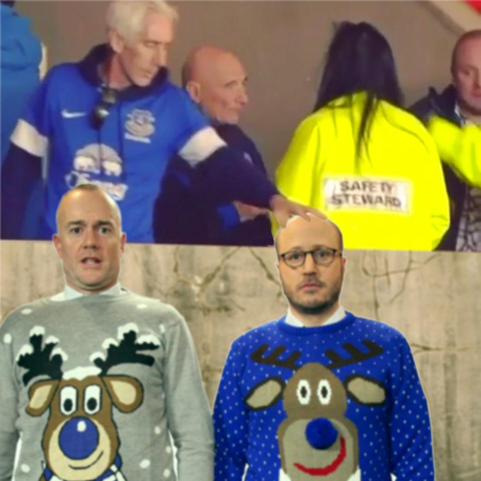 pixel8r12's tweet photo. Every time an Everton fan wipes a booger, an angel gets his wings, Rog and Davo!#SuboptimalSweaters http://t.co/0CbyMqN3Ay